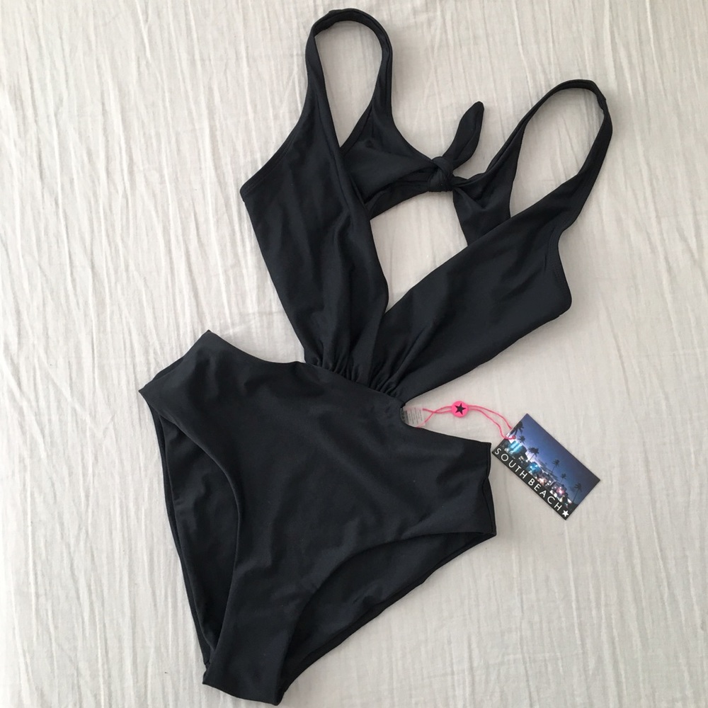 ASOS by South Beach Deep Plunge One Piece