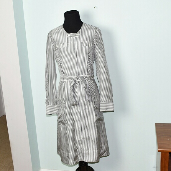 J. Crew Dresses & Skirts - J.Crew Pinstripe Flowy Pocket Dress