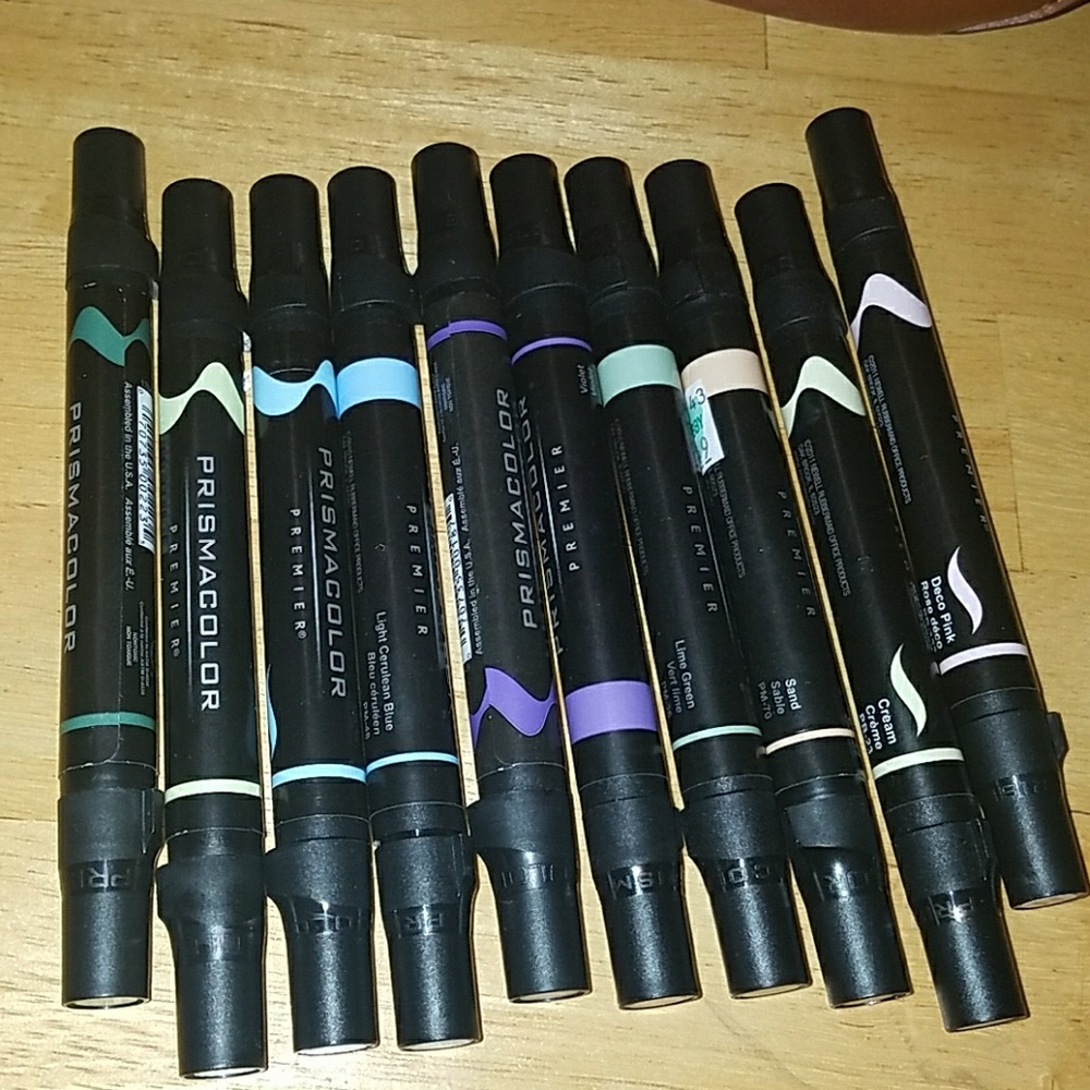 Prismacolor dual ended markers  (10)