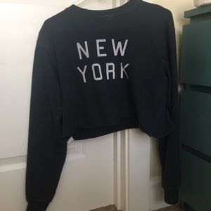 brandy melville new york cropped sweater