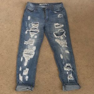 From Forever21 never wore them and can't fit them