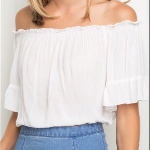 Brandy Melville White Ellery Top - Small
