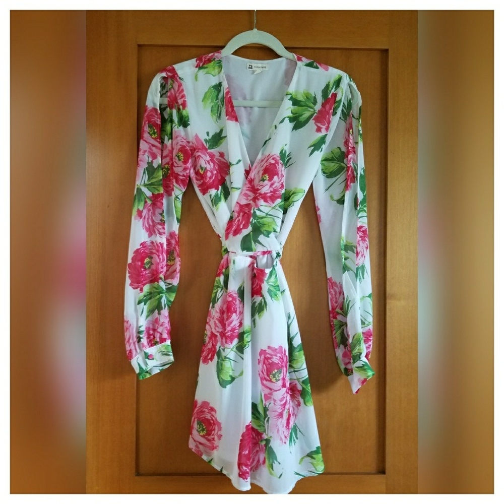 Floral wrap dress