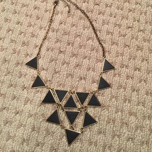 Black and gold statement necklace