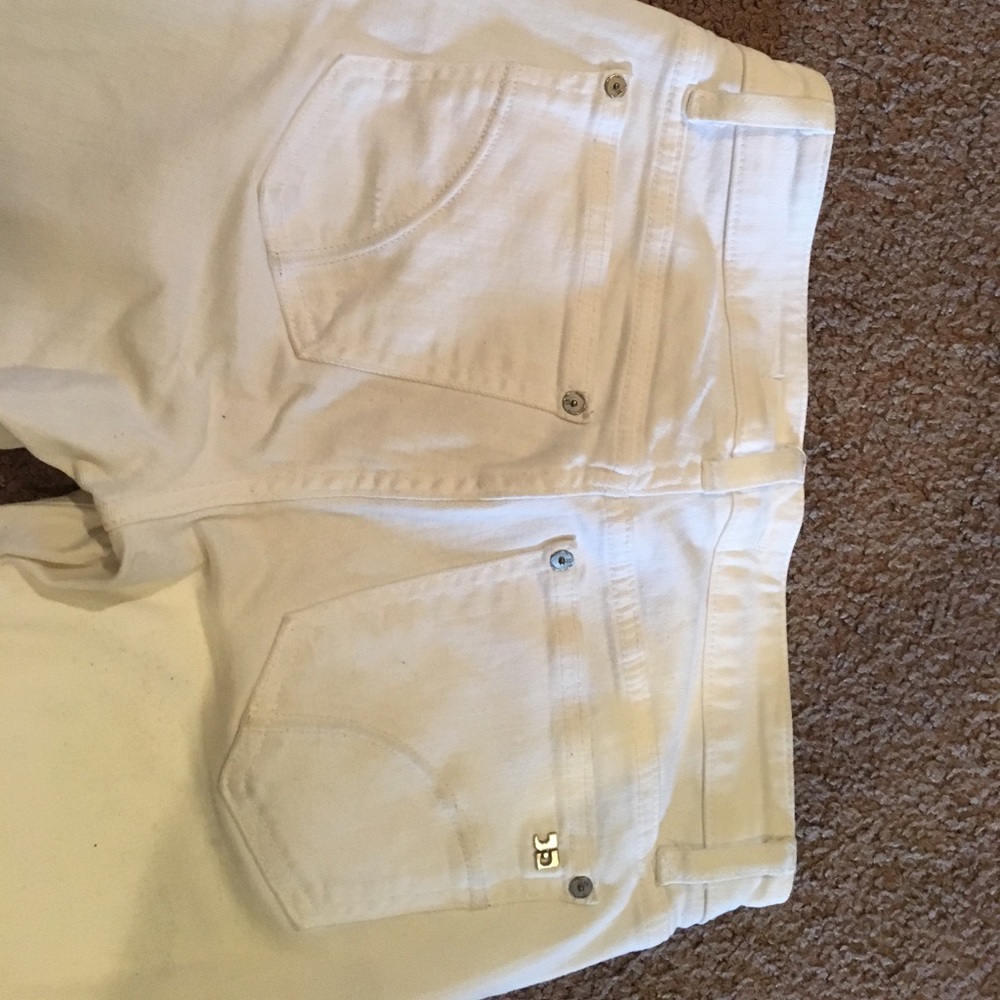 Joe's Jeans cropped white jeans