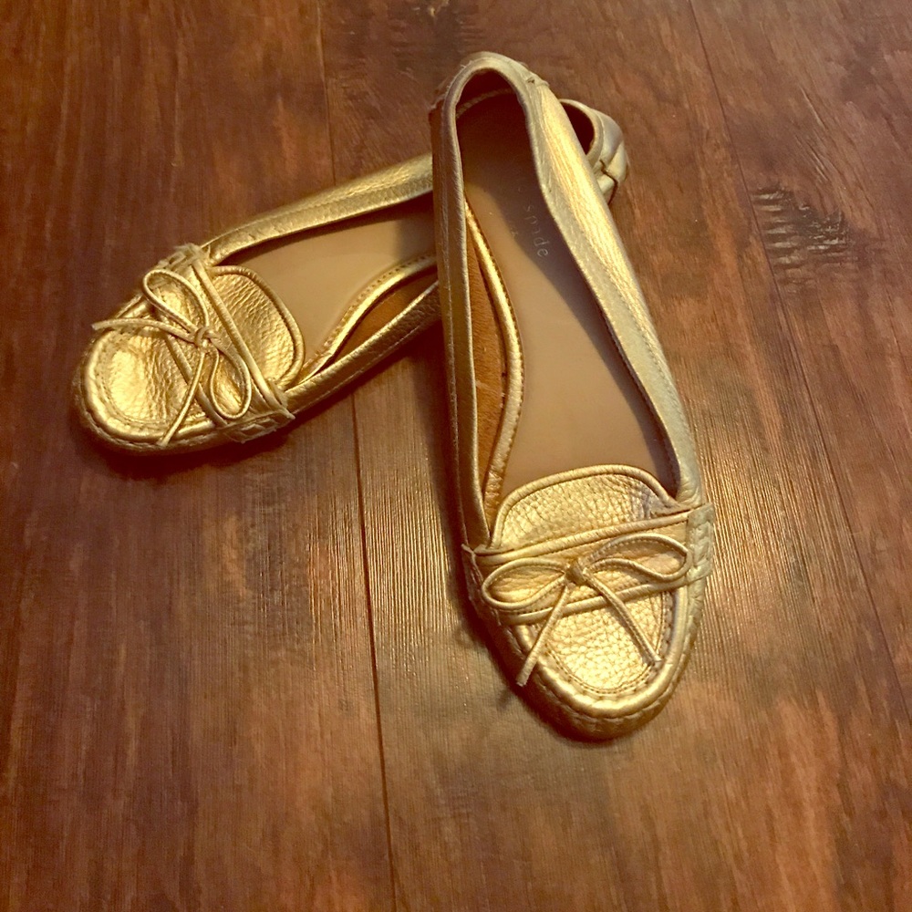 Gold Kate Spade Loafers!