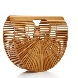 Beach rattan bamboo bag