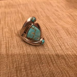 Sterling silver and turquoise ring