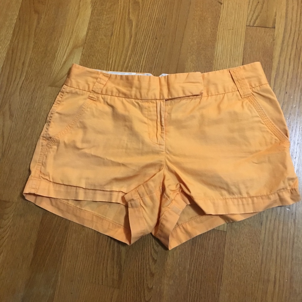 J Crew Orange Chino Shorts