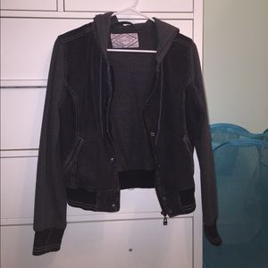 Dravus denim varsity jacket