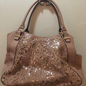Apt9 blush purse with laser cut detail