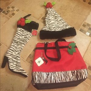 Holiday Collection Bag and stockings