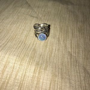 Sterling and moonstone