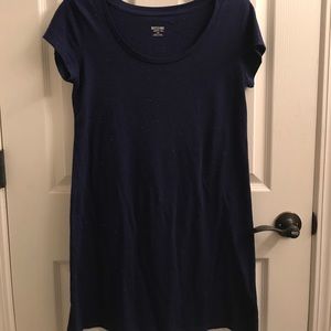 Cute summer navy t-shirt dress