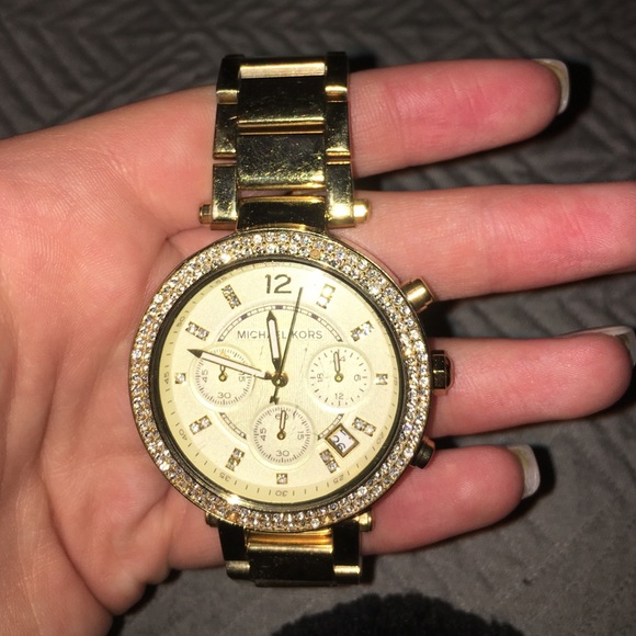 Michael Kors Accessories - Michael Kors Gold Parker Watch