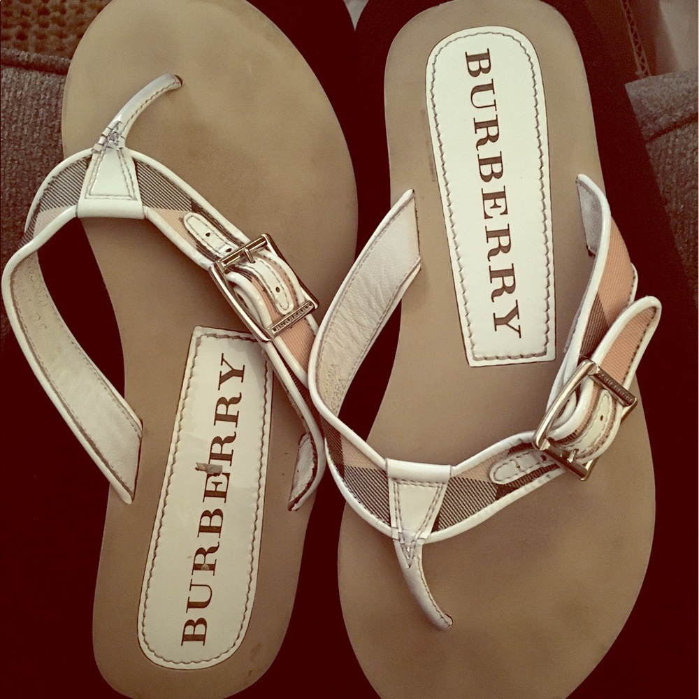 Authentic Burberry Flip Flops