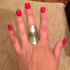 Sterling silver band ring