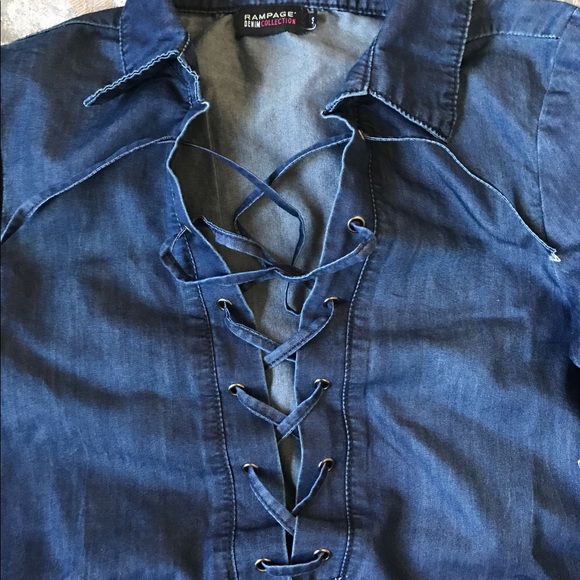 Rampage Denim Shirt - Picture 2 of 2