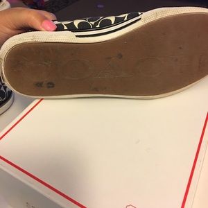 Coach Etta heritage stripe shoes