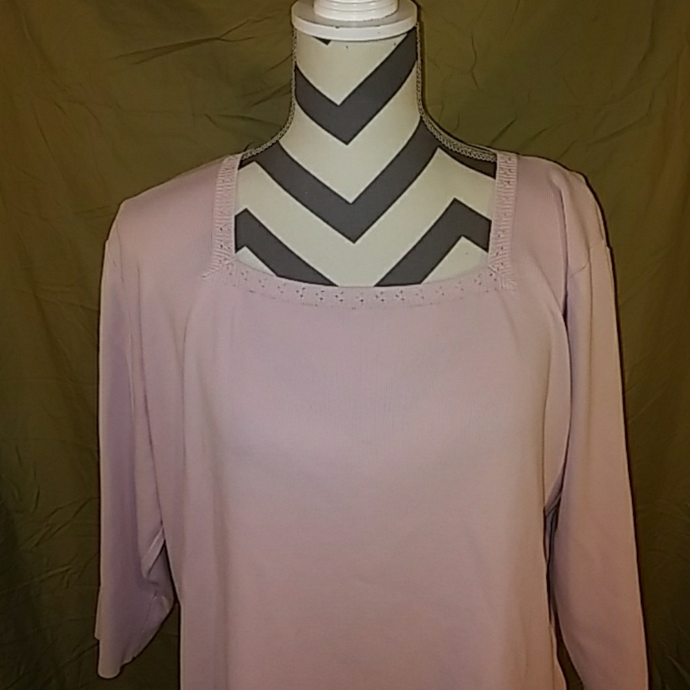 🌟Finity light pink top, size 1X