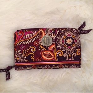 Vera Bradley turn lock wallet