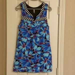 Free People - 4 - Vivid Blue Floral Dress