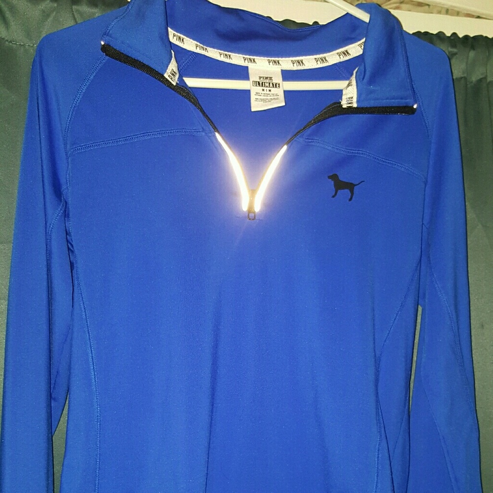Vs pink ultimate half zip up