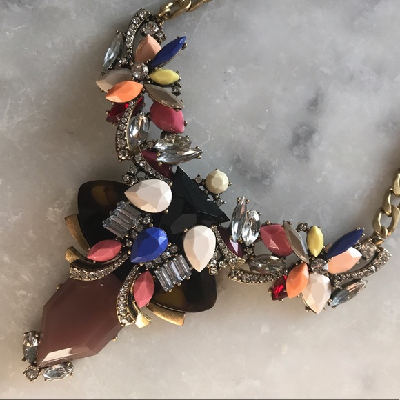 J. Crew Jewelry - ⚡️⚡️J.Crew diamond & gemstone necklace BNWT