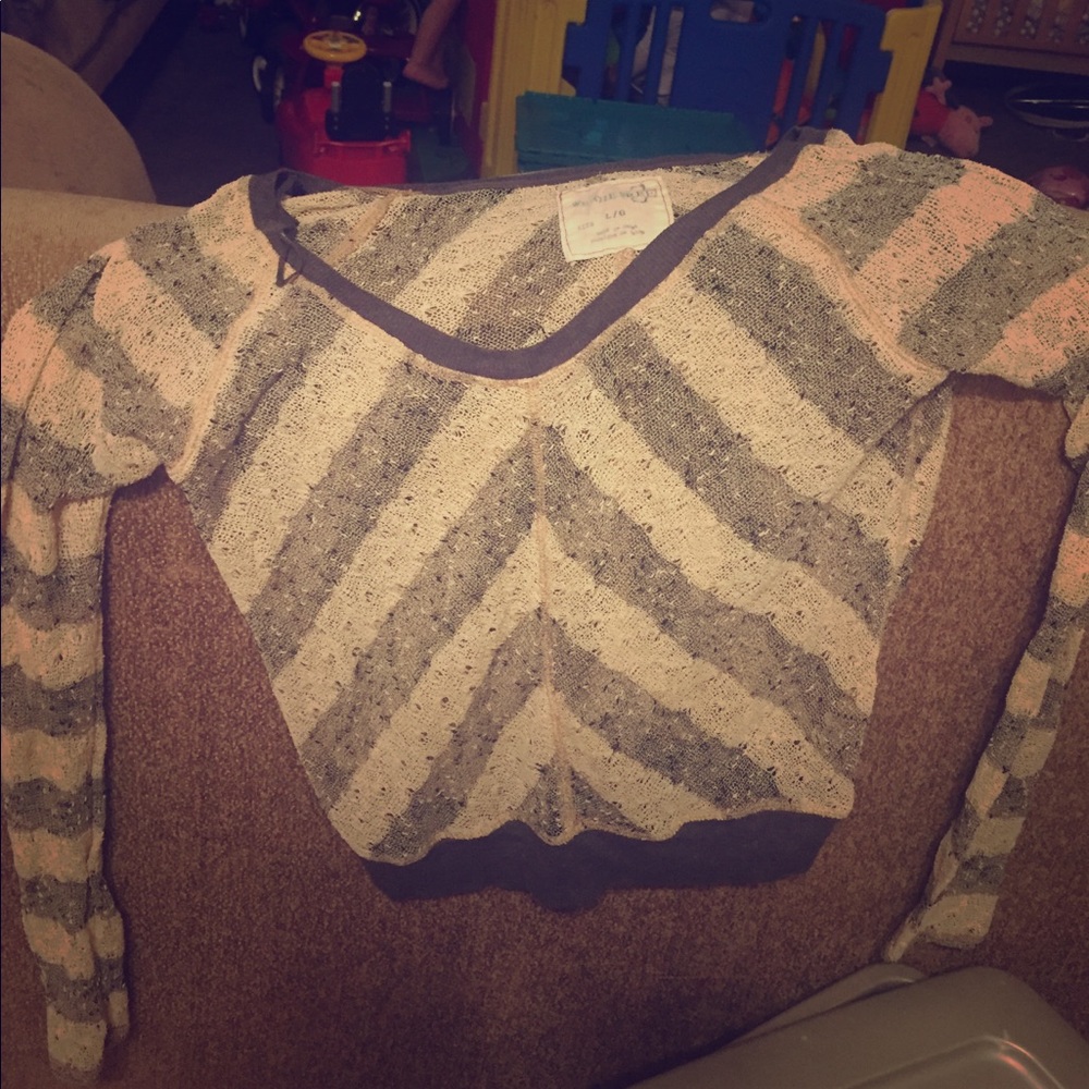 Sheer long sleep pullover