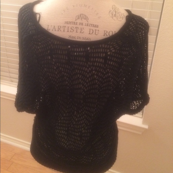 Cotton On Black Crochet Top - Picture 3 of 4