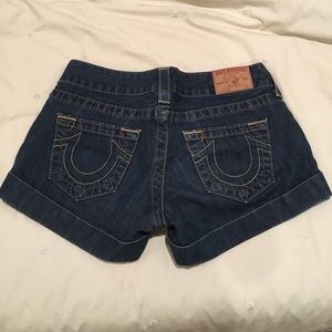 True Religion Cuffed Jean Shorts - Full Coverage