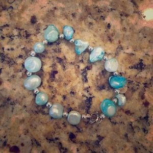 Blue stone bracelet