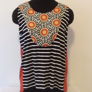 THML Striped and Embroidered Tank