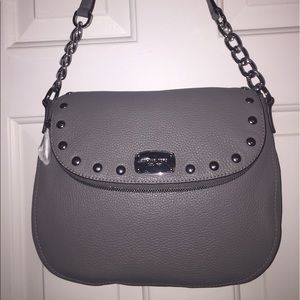 NWT MICHAEL KORS Bedford Stud Convert.  Steel Grey