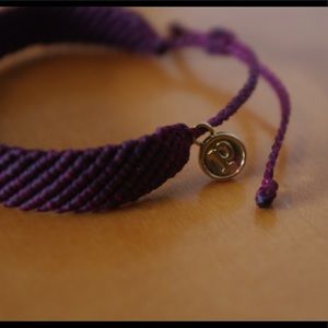 Flat braided maroon Pura Vida bracelet