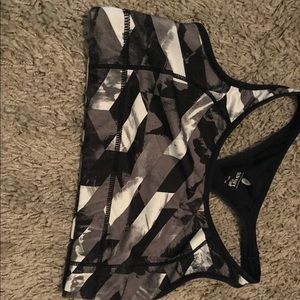 Geometric sports bra