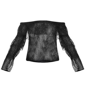 Pretty Little Thing sold out lace Bardot top