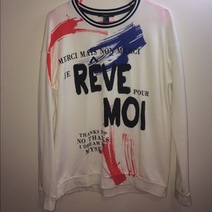 F21 French sweatshirt