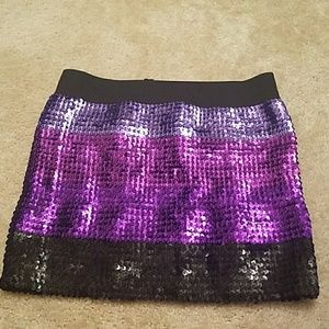 Sequin Mini Skirt