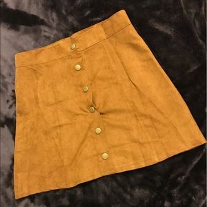 High waist mini skirt