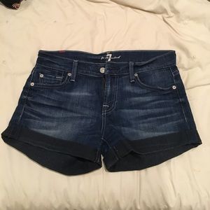 Seven for all Mankind Cuffed Jean Shorts