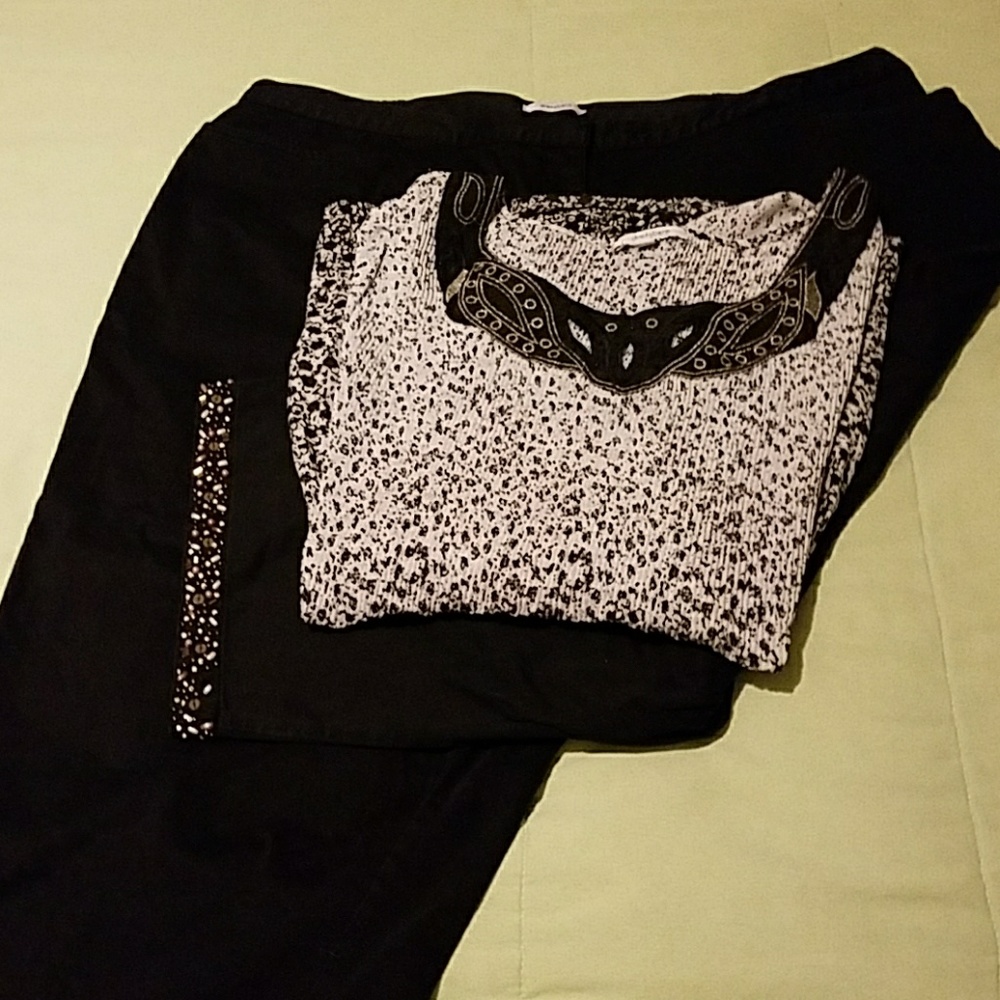 Capri pants and blouse