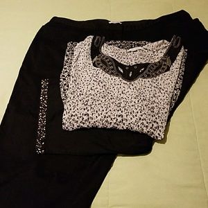 Capri pants and blouse