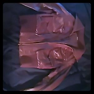 Brown Pleather jacket, thick