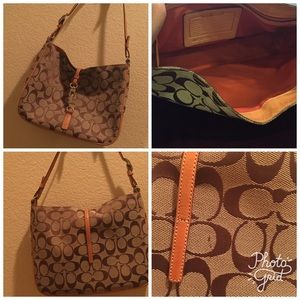 Brown coach purse