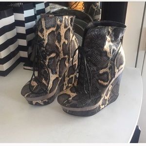 snake skin boots
