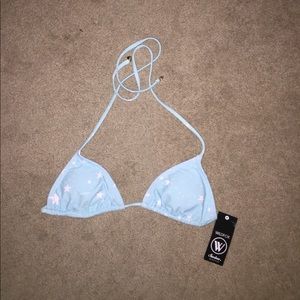 Wildfox blue star bikini top
