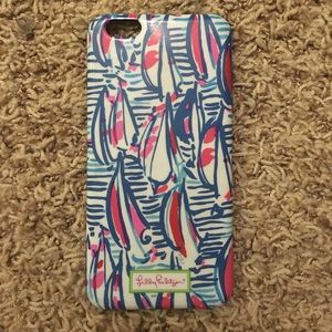Lilly Pulitzer iPhone 6+ case in Red Right Return