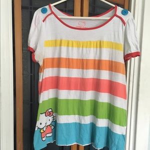 Hello Kitty rainbow 🌈 shirt 2xl