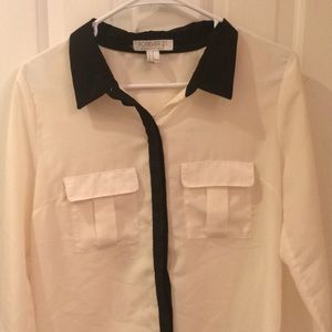 Classic Black and White button down